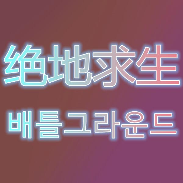 绝地求生/배틀그라운드